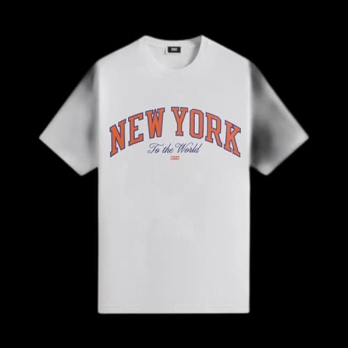 Kith For The New York Knicks New York To The World Vintage Tee 'White'