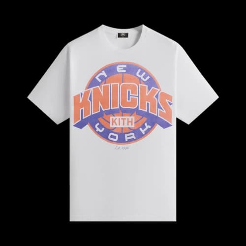 Kith For The New York Knicks Showtime Vintage Tee 'White'
