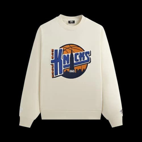 Kith For The New York Knicks City Vintage Nelson Crewneck 'Sandrift'