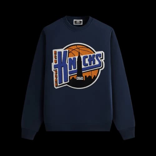 Kith For The New York Knicks City Vintage Nelson Crewneck 'Nocturnal'