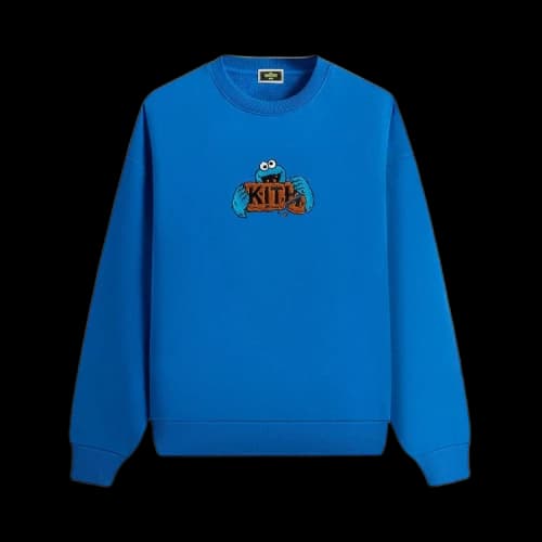 Kith x Sesame Street Cookie Monster Nelson Crewneck 'Voyage'