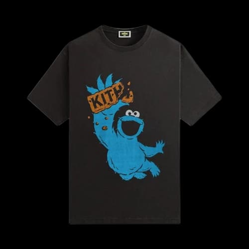 Kith x Sesame Street Cookie Monster Vintage Tee 'Black'