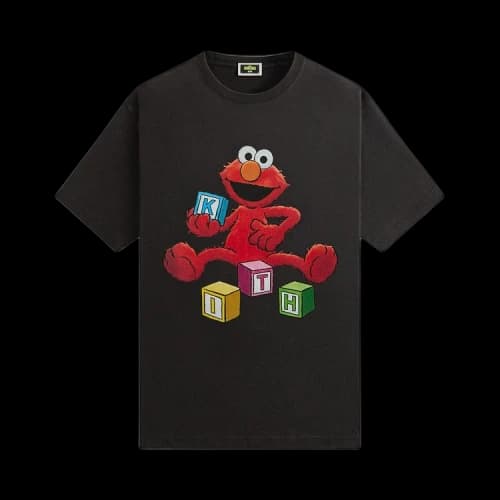 Kith x Sesame Street Alphabet Vintage Tee 'Black'