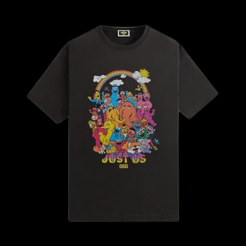 Kith For Sesame Street Characters Vintage Tee 'Black'
