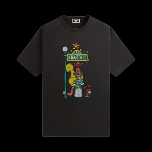 Kith x Sesame Street Lamp Vintage Tee 'Black'