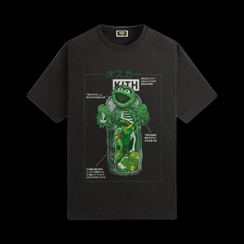 Kith For Sesame Street Oscar The Grouch Vintage Tee 'Black'