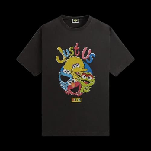 Kith x Sesame Street Just Us Vintage Tee 'Black'