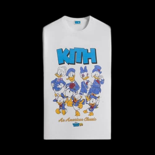 Kith x Disney Donald Duck Family Vintage Tee 'White'