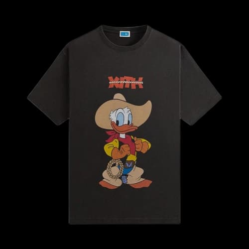 Kith x Disney Donald Duck Cowboy Vintage Tee 'Black'