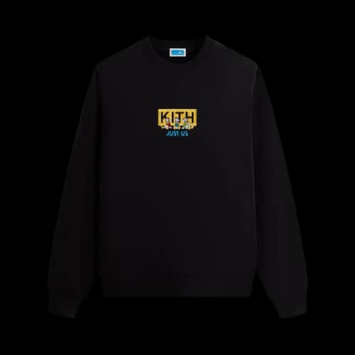 Kith For Disney Donald Duck Triplets Vintage Nelson Crewneck 'Black'
