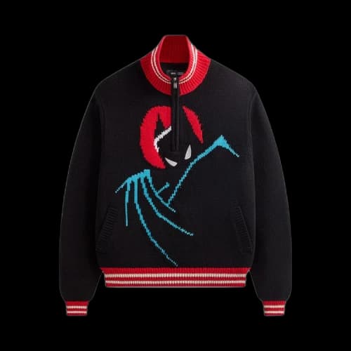 Kith x Batman Wyona Quarter Zip Sweater 'Black'