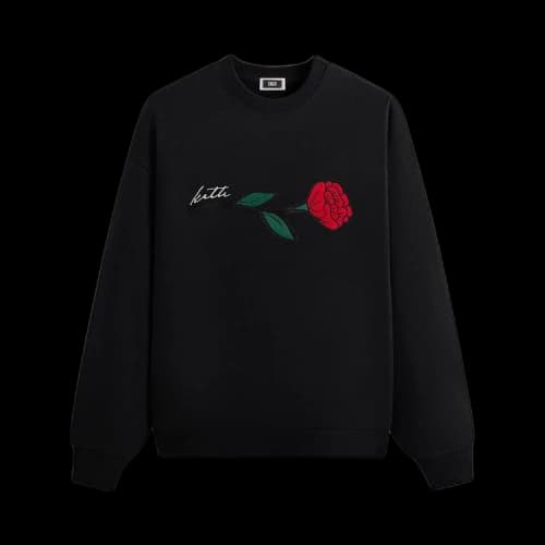Kith Signature Rose Crewneck 'Black'