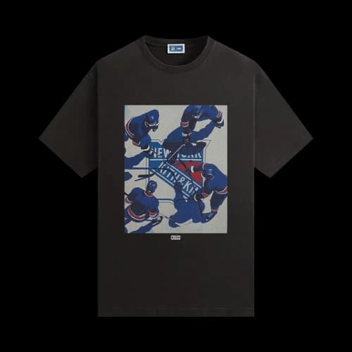 Kith For The New York Rangers On Ice Vintage Tee 'Black'