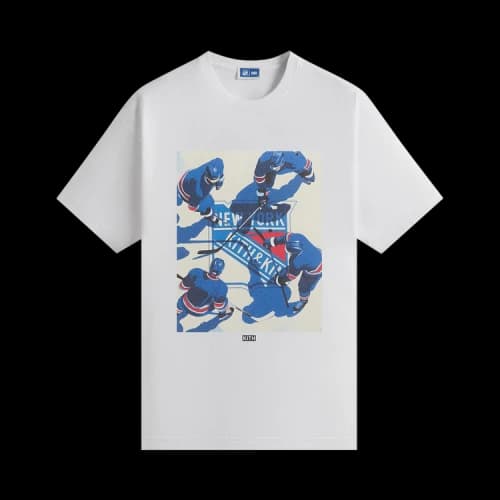 Kith For The New York Rangers On Ice Vintage Tee 'White'