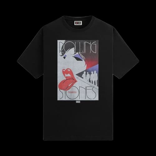 Kith For The Rolling Stones Tour 1981 Tee 'Black'