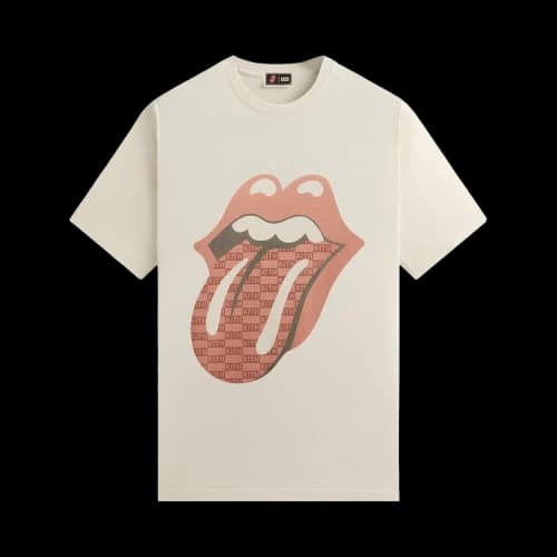 Kith For The Rolling Stones Monogram Tongue Tee 'Sandrift'