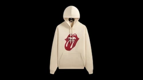 Kith x The Rolling Stones Classic Logo Nelson Hoodie Black