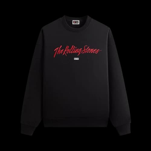 Kith For The Rolling Stones Monogram Tongue Nelson Crew 'Black'