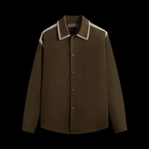 Kith Crochet Detail Apollo Shirt 'Moss'
