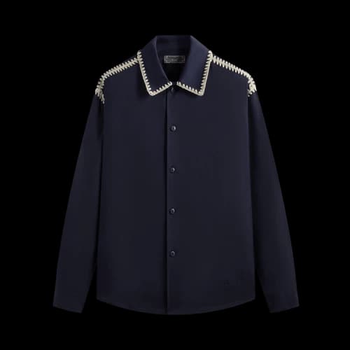 Kith Crochet Detail Apollo Shirt 'Nocturnal'