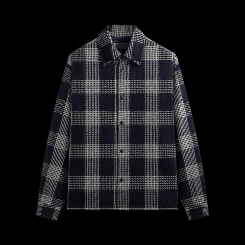 Kith Textured Plaid Deon Shirt 'Nocturnal'