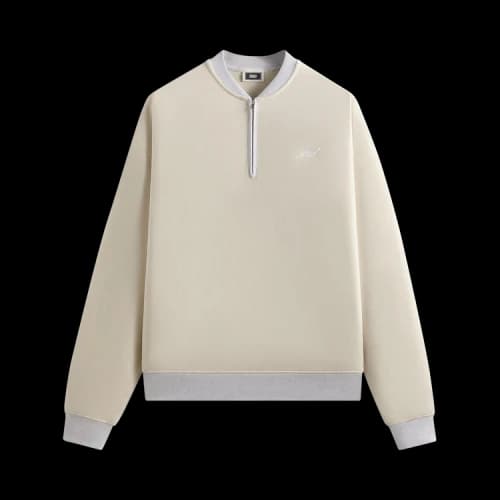 Kith Quarter Zip Terry Nelson Crewneck 'Sandrift'