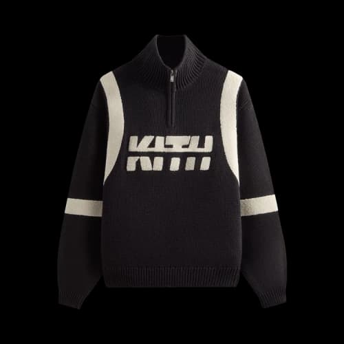 Kith Racer Quarter Zip Wyona Sweater 'Black'