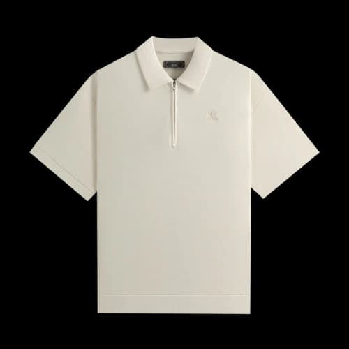 Kith Zip-Front Performance Knit Ethan Polo 'Sandrift'
