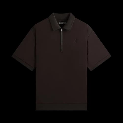 Kith Zip-Front Performance Knit Ethan Polo 'Kindling'