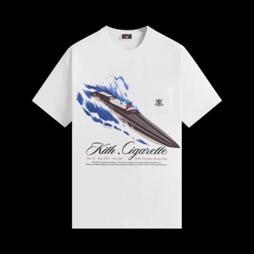 Kith For Cigarette Racing 42x Vintage Tee 'White'
