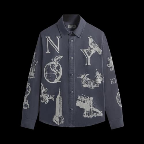 Kith Ny Symbols Graphic Apollo Shirt 'Nocturnal'