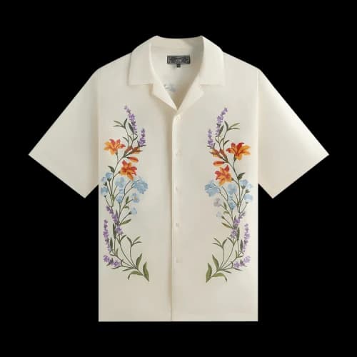 Kith Linen Thompson Camp Collar Shirt 'Sandrift'