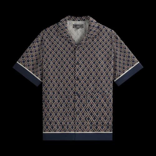 Kith Monogram Crest Reade Shirt 'Nocturnal'