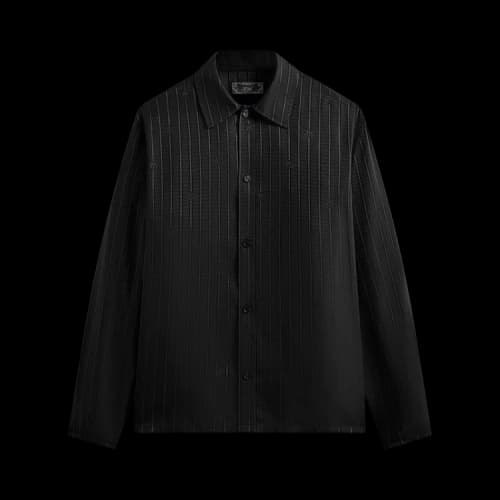 Kith Crest Logo Boxy Collared Overshirt 'Black'
