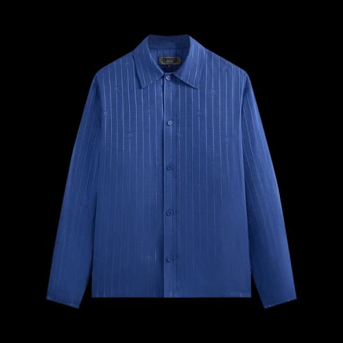 Kith Crest Logo Boxy Collared Overshirt 'Bow'