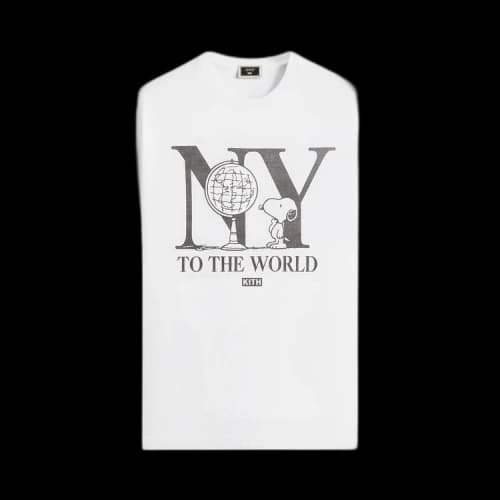 Kith For Peanuts New York To The World Vintage Tee 'White'