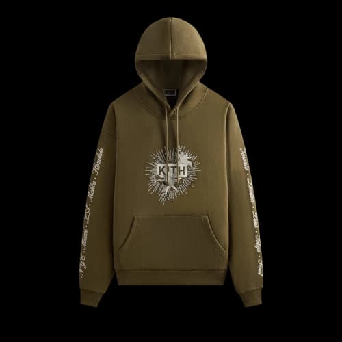 Kith Beaded Angel Nelson Hoodie 'Moss'