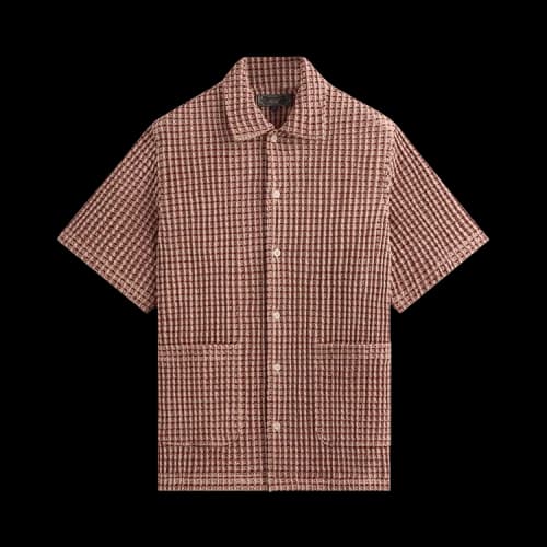 Kith Geometric Diamond Short Sleeve Boxy Collared Overshirt 'Bitters'