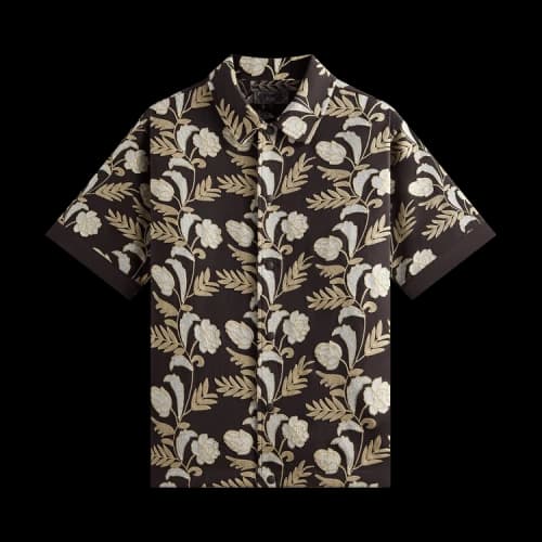 Kith Embroidered Floral Woodpoint Shirt 'Kindling'
