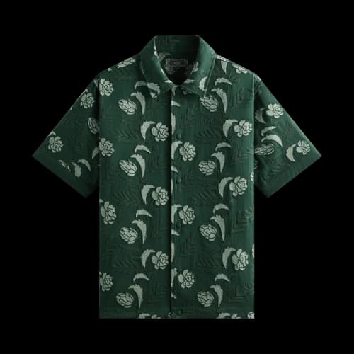 Kith Embroidered Floral Woodpoint Shirt 'Vitality'