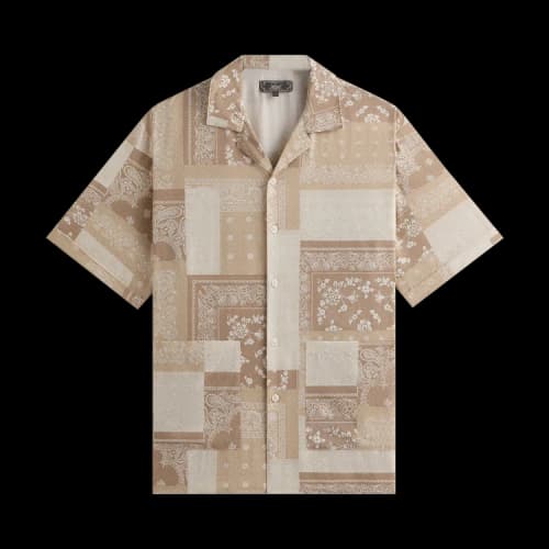 Kith Silk Lyocell Bandana Reade Shirt 'Canvas'