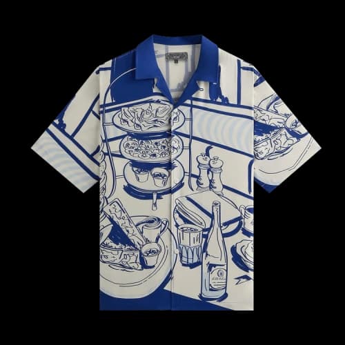 Kith Still Life Short Sleeve Thompson Camp Collar Shirt 'Current'