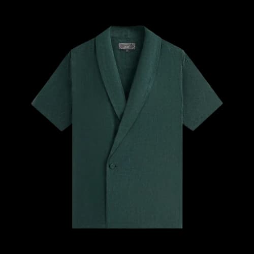Kith Cupro Linen Short-Sleeve Thompson Crossover Shirt 'Stadium'