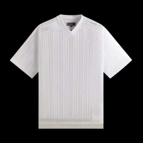 Kith Leon Short Sleeve Lace Combo Jersey 'White'