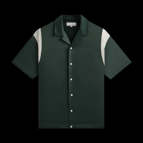 Kith & Kin Washed Satin Landon Souvenir Shirt 'Stadium'