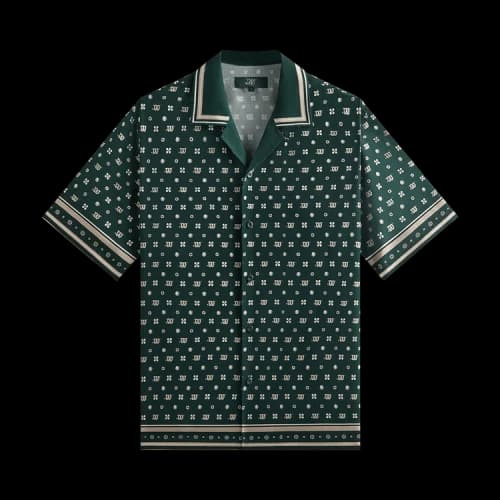 Kith x Wilson Silk Lyocell Thompson Camp Collar Shirt 'Stadium'