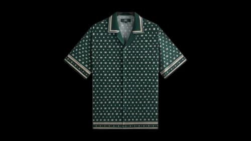 Kith x Wilson Silk Lyocell Thompson Camp Collar Shirt Stadium