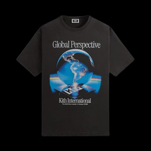 Kith Global Perspective Vintage Tee 'Black'