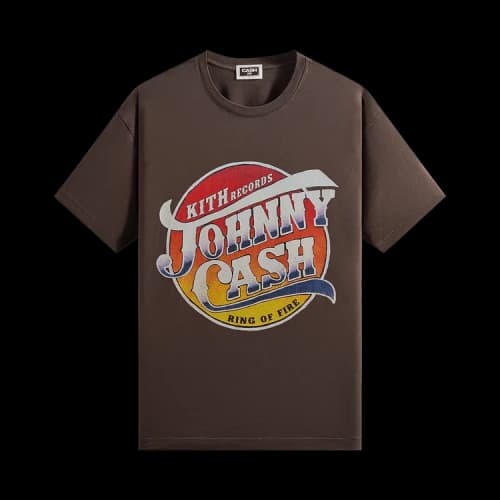 Kith Records For Johnny Cash Ring Of Fire Vintage Tee 'Hickory'