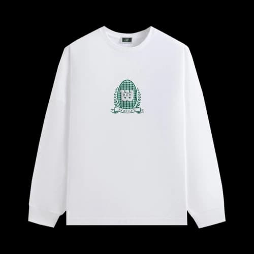 Kith x Wilson Crest Ramble Long Sleeve Tee 'White'